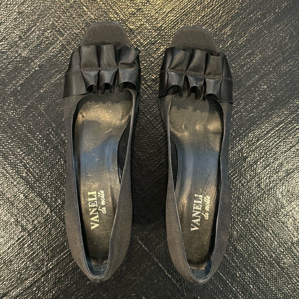 Brand New Black Satin Van Eli Formal Shoe Brand New Black Satin Van Eli Formal Shoe
